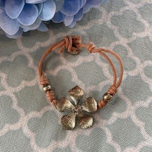 Relic Gold Tone Flower Bracelet
